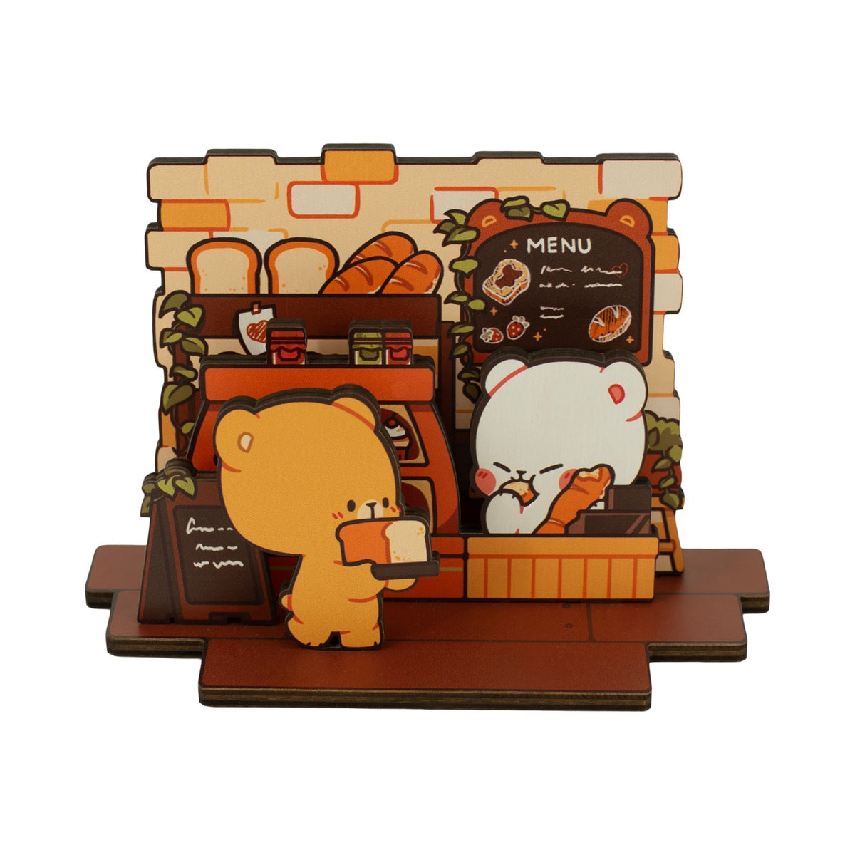 追加分◆ Milky Bear Wooden Standee - Cozy Bakery – Milkmochabear