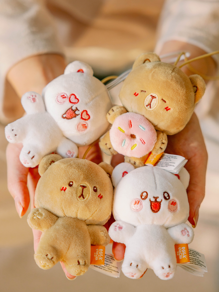 Excited Milk Mini Plush Keychain – Milkmochabear