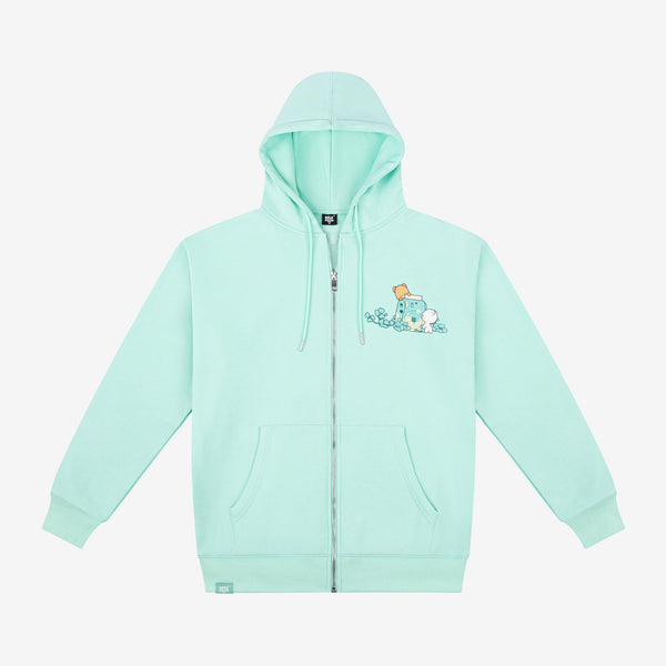 【GRAVER】24FW★ [UNISEX]LUCKY CLOVER Color Matching Hoodie mmb-clover-green-1_ace7ba4c-