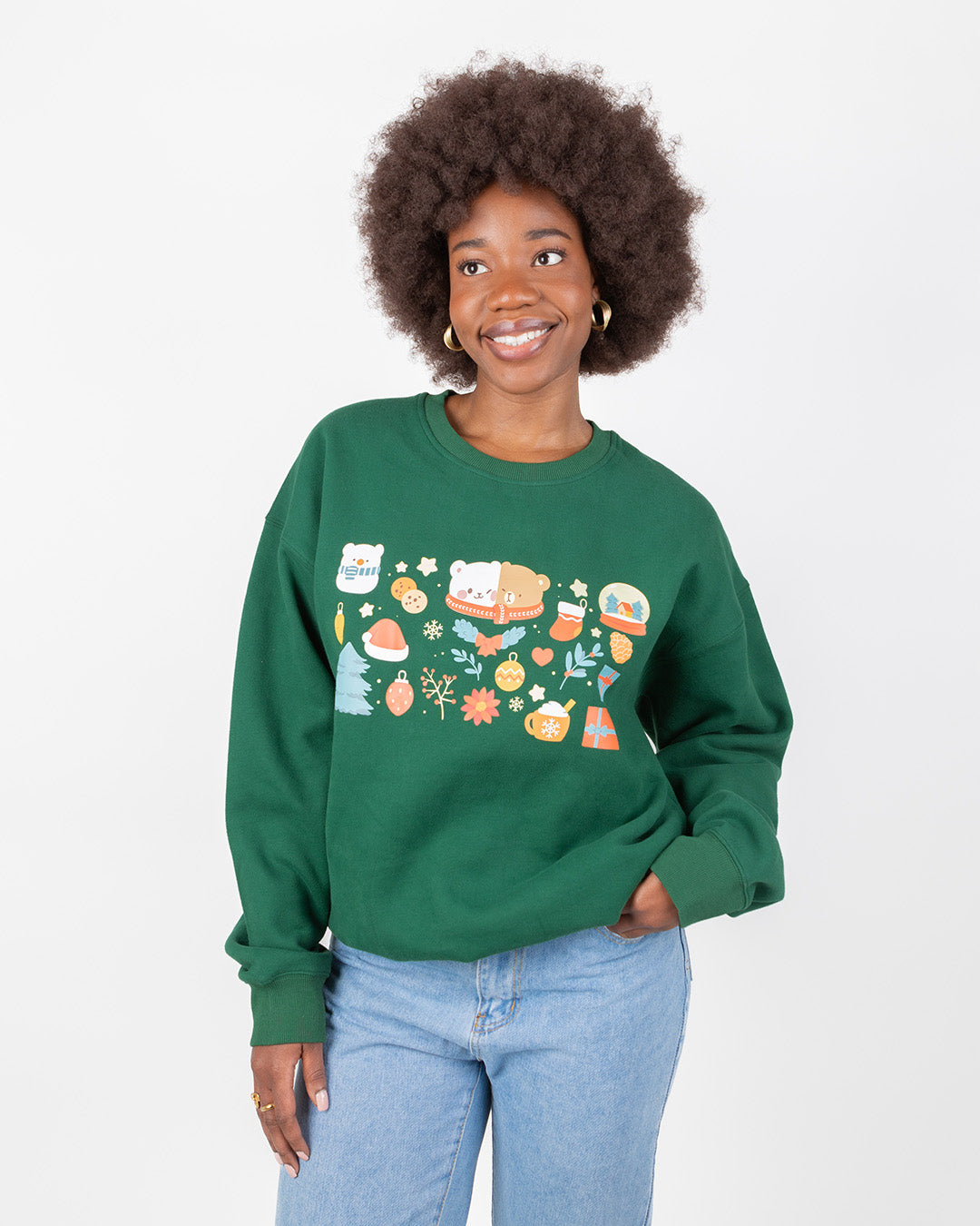 Holiday Crewneck - Festive Fir Green