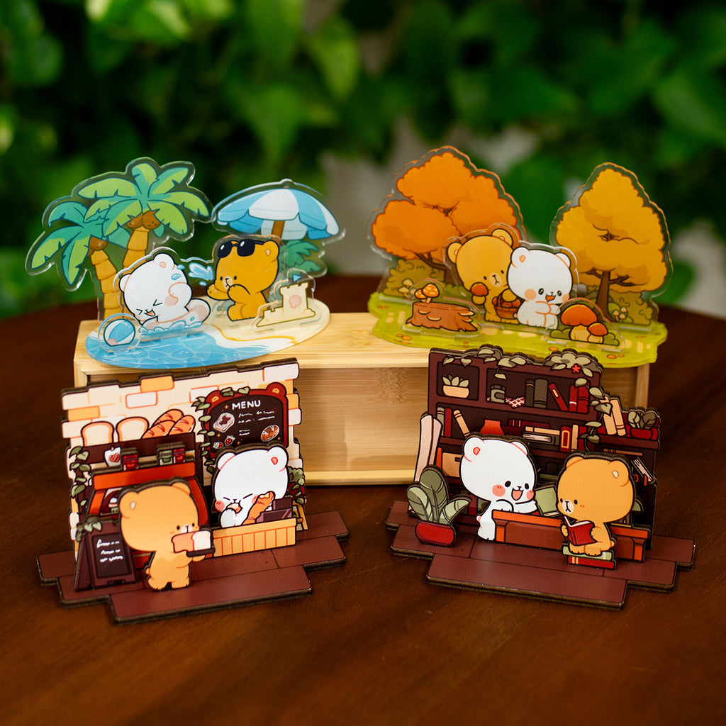 Miniatures Standee Wooden Standee - Tranquil Study – Milkmochabear
