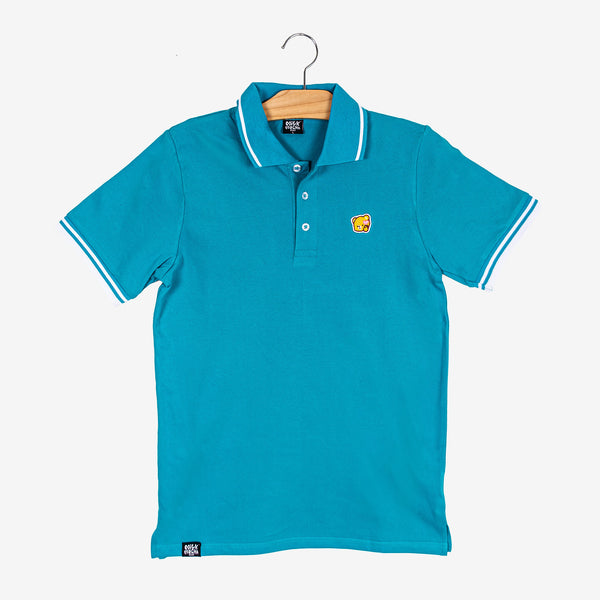 Tシャツ・カットソー LMC EMB BEAR PK POLO SHIRT sky blue 0LM23FSH101SBL EMB BEAR PK POLO SHIRT sky blue - LMC | 엘엠씨