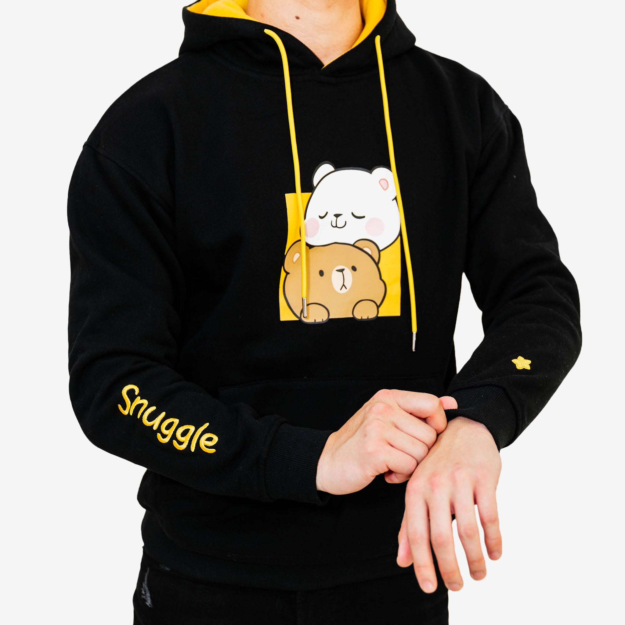 Snuggle Hoodies Black – Milkmochabear - Main Image